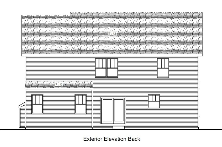 Lot 183 Rear Elevation