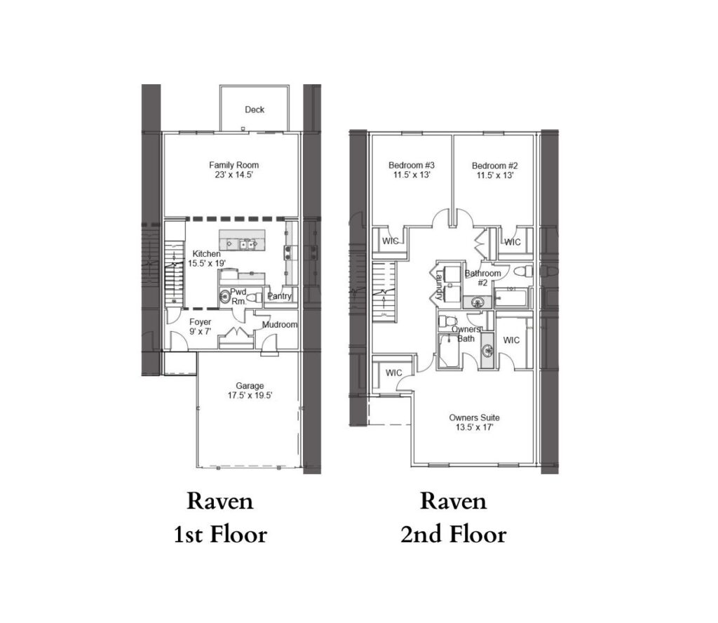 Oak Grove Floor Plans - 1